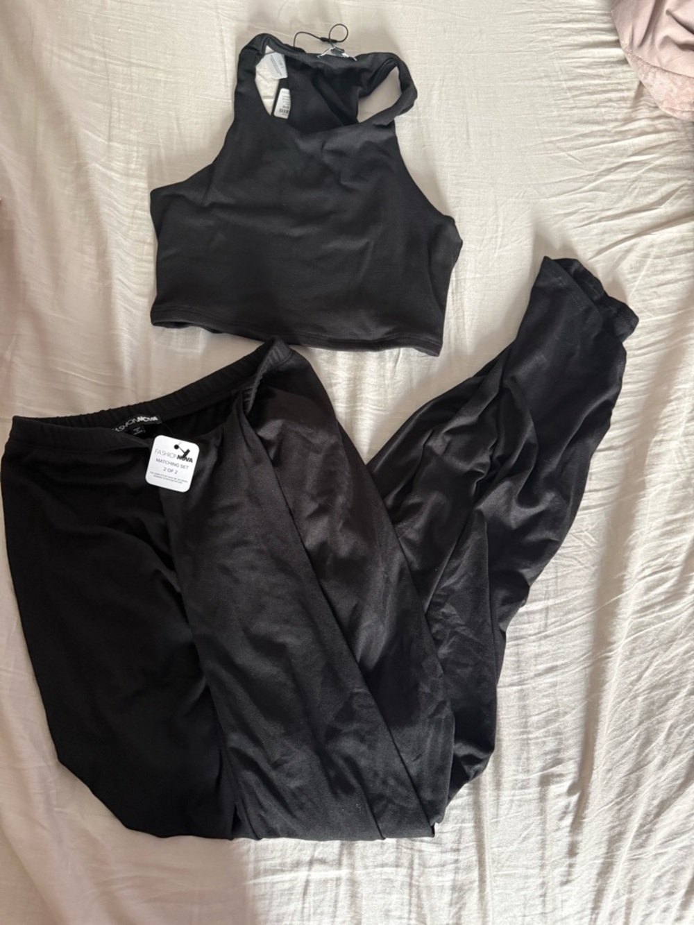 Fashion Nova Black Skirt Set
